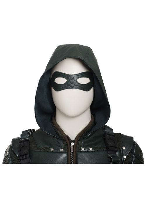 Arrow Season 5 Oliver Queen Halloween Cosplay Costume Accessories Green Props Eye Mask