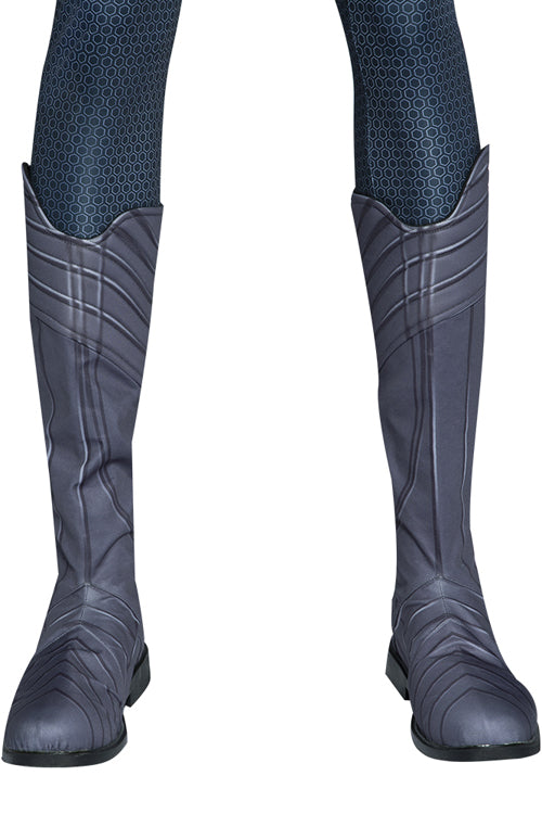 Aquaman And The Lost Kingdom Arthur Curry Blue Battle Suit Halloween Cosplay Costume Set