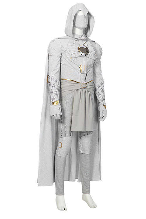 TV Drama Moon Knight Marc Spector Gray Battle Suit Halloween Cosplay Costume Full Set
