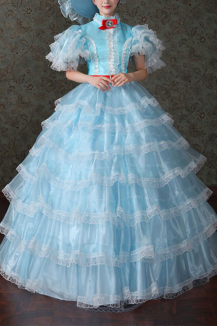 Court Style High Waisted Multi-Layer Victorian Lolita Dress