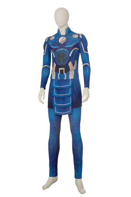 Eternals Ikaris Blue Battle Suit Halloween Cosplay Costume Full Set