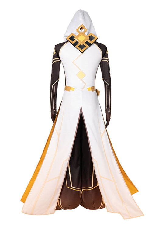 Genshin Impact Morax Zhongli Divine Costume White Game Halloween Cosplay Costume Full Set