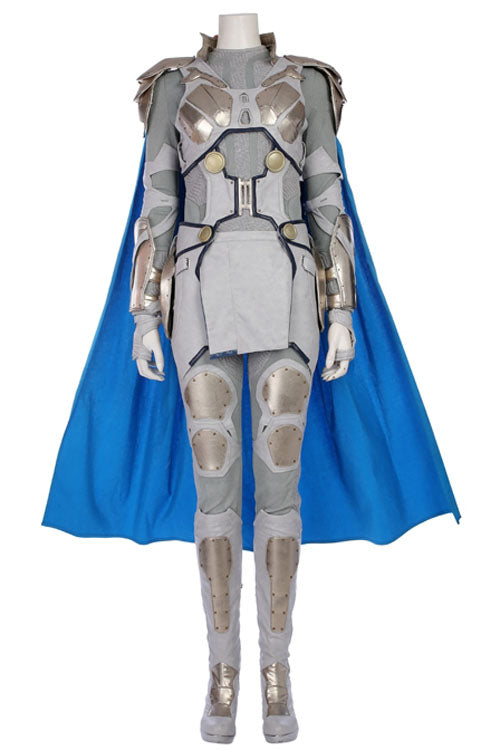 Thor Ragnarok Valkyrie White Battle Suit Halloween Cosplay Costume Full Set
