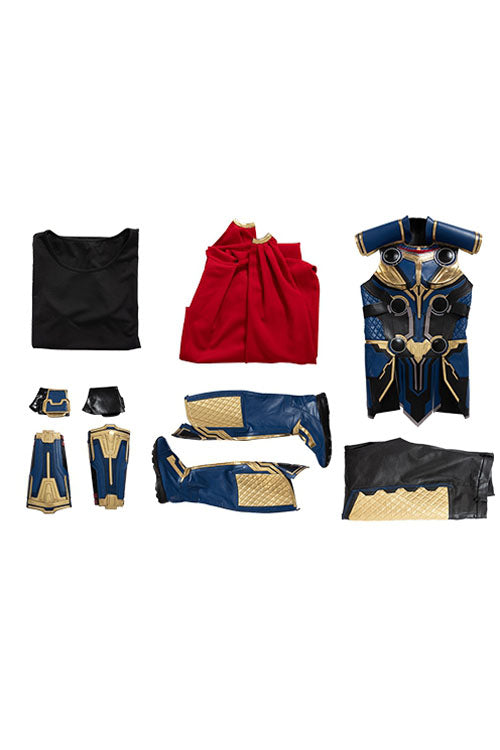Thor Love And Thunder Thor Odinson Battle Suit Blue Version Halloween Cosplay Costume Full Set