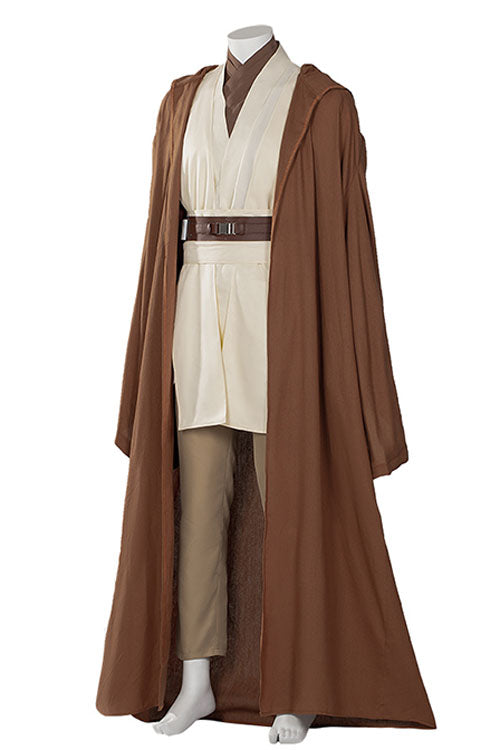 Star Wars Obi-Wan Kenobi Beige Suit Affordable Edition Halloween Cosplay Costume Full Set