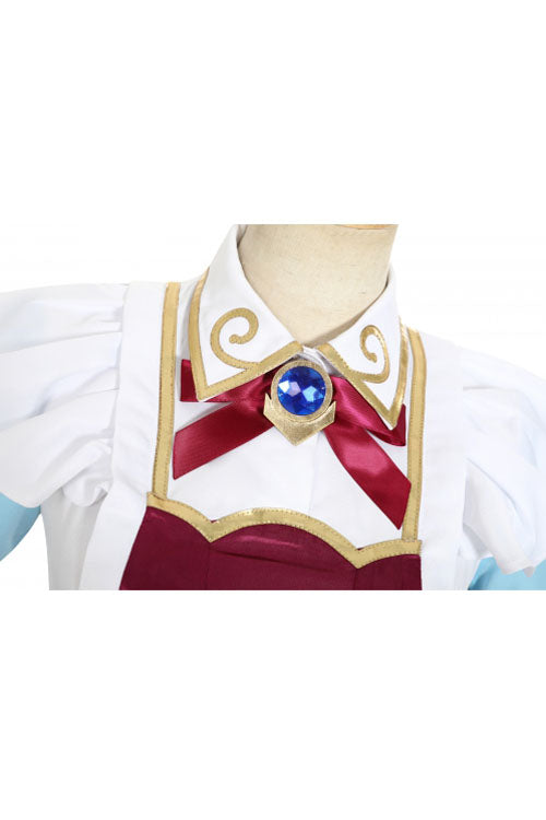 Game League Of Legends LOL Gwen The Hallowed Seamstress Purplish Red Sweetheart Bowknot Design Halloween Cosplay Costume Full Set