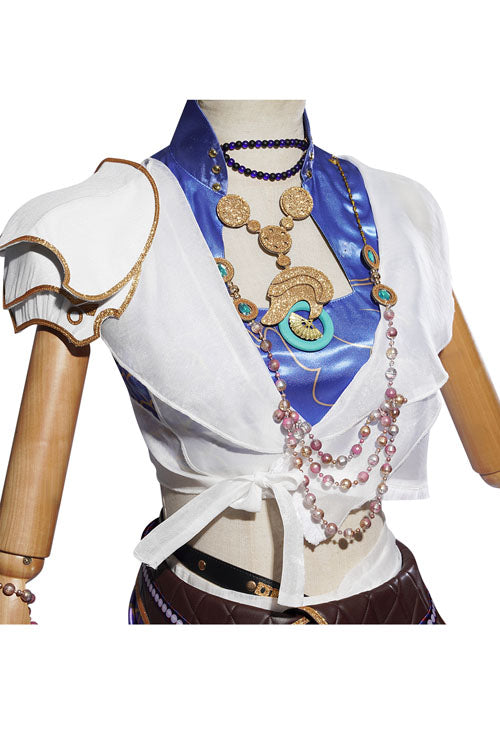 Naraka Bladepoint Valda Cui Outfit Atlantis Wonder Multi-Color Halloween Cosplay Costume Full Set