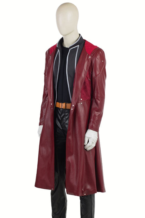 Japanese Anime Fullmetal Alchemist Edward Elric Halloween Cosplay Costume Red Long Windbreaker