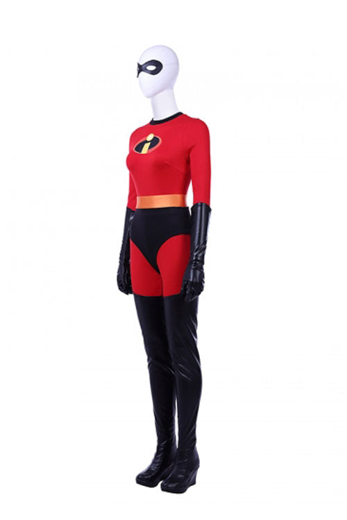 The Incredibles 2 Helen Parr Red/Black Halloween Cosplay Costume Full Set
