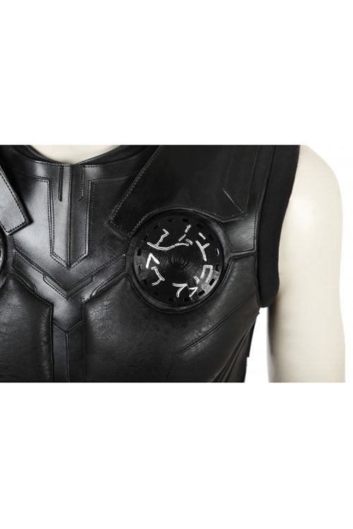 Avengers Infinity War Thor Thor Odinson Black Vest Suit Halloween Cosplay Costume Full Set