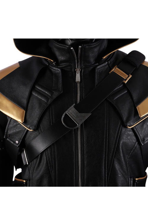 Avengers Endgame Hawkeye Clint Barton Ronin Version Black Battle Suit Halloween Cosplay Costume Full Set